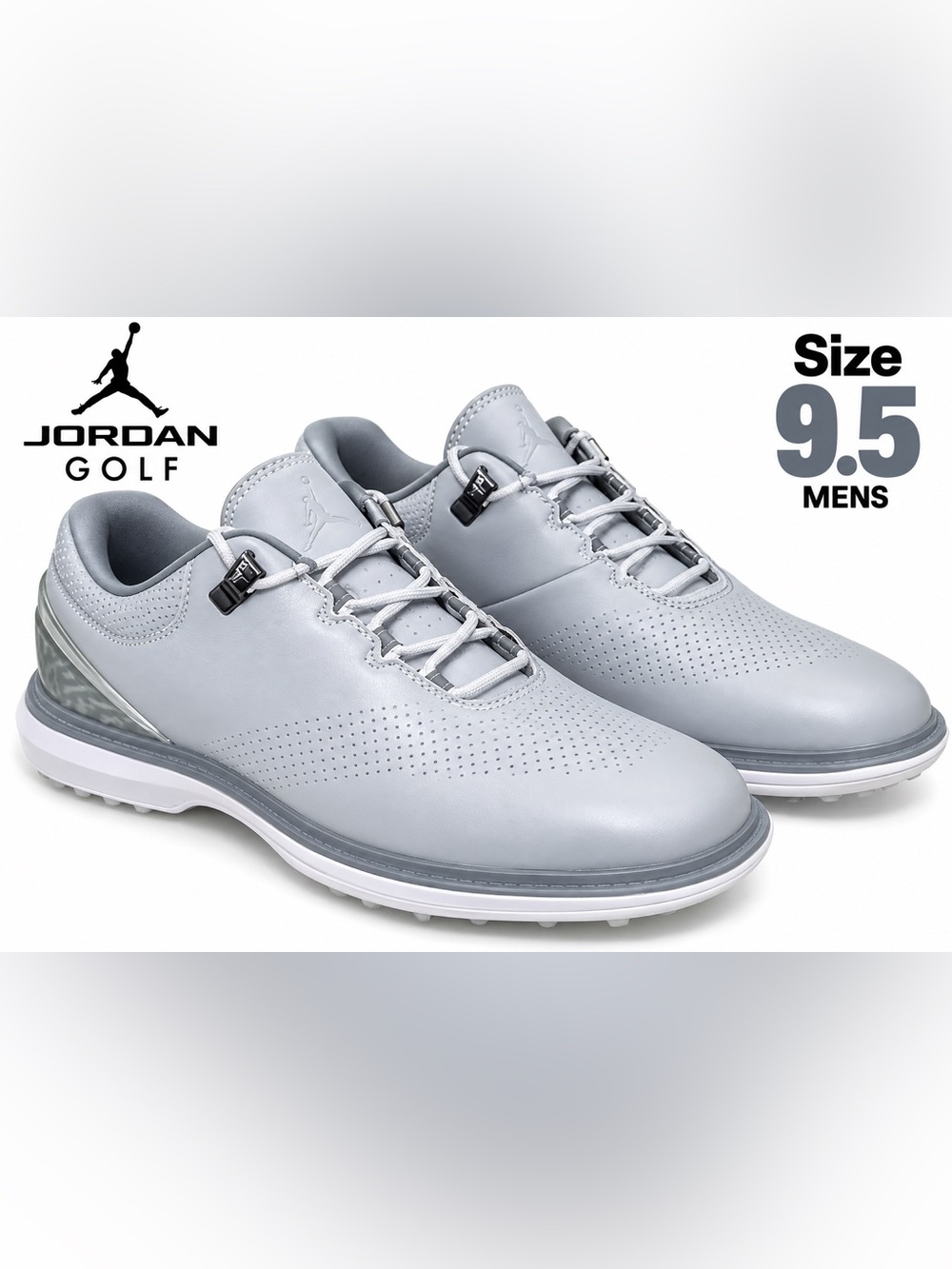 Jordan ADG 4 Golf Wolf Grey Men’s Size 9.5 Spikeless Golf Shoes